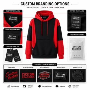 Último Estilo, Nueva Llegada, Sudadera con Capucha de Forro Polar de Poliéster/Algodón, Ecológica, Transpirable, Color Personalizado, para Hombre - Product Image 5