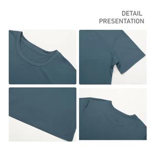 Camisetas de Manga Corta para Hombre, Cuello Redondo, Tejido Grueso, Absorben la Humedad, Camisetas Casuales - Product Image 6