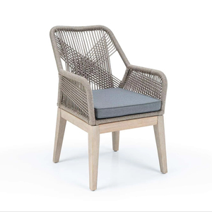 Chaises de jardin modernes en osier – Mobilier d'extérieur durable et écologique pour repas, design gaufré, non pliables, pour parcs et hôtels - Product Image 1