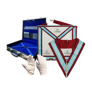 Estuche para delantal masónico con logo impreso de los pilares de la pavimentación, delantal masónico Maestro Masón, estuches masónicos, precio económico - Product Image 4
