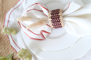 Vintage Rattan Napkin Ring for <b>Table</b> Setting Handmade Wood Serviette Rings Holder for Thanksgiving, Outdoor Dinner, <b>Table</b> Decor - Product Image 3