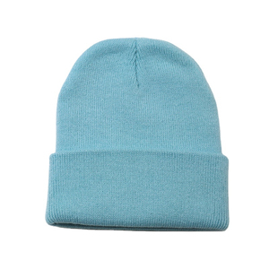Unisex <b>Wool</b> <b>Beanie</b> <b>Hat</b> Solid Color Embroidery Decorated Casual Winter Cap for Adults 56-58CM Head Circumference - Product Image 6