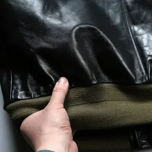 Chaquetas de Hombre de Alta Calidad del Fabricante, Chaqueta de Cuero PU Personalizada, Chaqueta Clásica Sólida para Hombre - Product Image 4