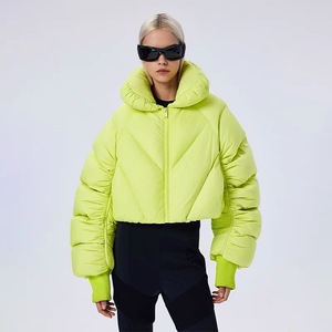 OEM Plus Size Full Zipper Waterproof Embroidered Womens Puffer <b>Jacket</b> Hood Warm Winter Outdoor Streetwear Bubble Design Custom - Product Image 1