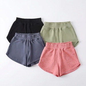 Summer Casual Women's High Elastic Breathable Cotton Sports Eco-Friendly Quick Dry Solid Color Gym Fitness Running <b>Shorts</b> - Product Image 3