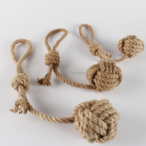 Juguetes de cáñamo para perros, diseñados para lanzar y jugar al tira y afloja, diseño duradero que ayuda a limpiar los dientes y reducir el aburrimiento. - Product Image 2
