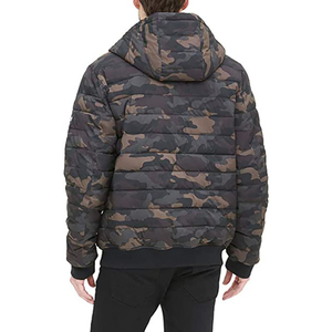 2026 New Arrival Men's Warm Winter Shiny Quilted Puffer <b>Jacket</b> Windbreaker Padded Thick <b>red</b> Hooded Bubble Padded <b>Jackets</b> - Product Image 3