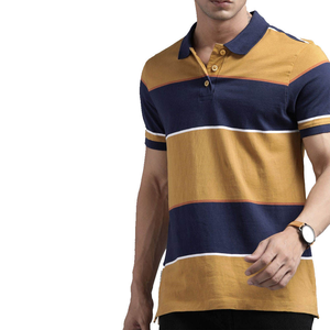 Polo en piqué de coton pour homme, coupe ajustée, extensible, confortable, tissu de qualité supérieure, polo de luxe en coton mercerisé pour homme - Product Image 1