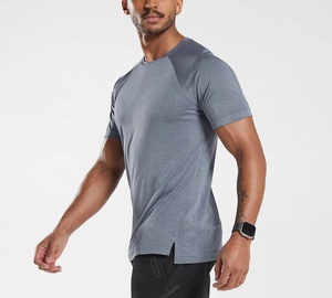 T-shirts pour hommes, col rond, impression personnalisée, vêtements décontractés, séchage rapide, respirant, manches courtes, 100% coton, coupe classique, couleur unie - Product Image 4