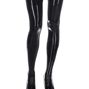 <b>Women's</b> <b>Black</b> Opaque Seamless Knitted Pantyhose Full Length Elastic Spandex Tights Sexy All Seasons Daily Wear - Product Image 2