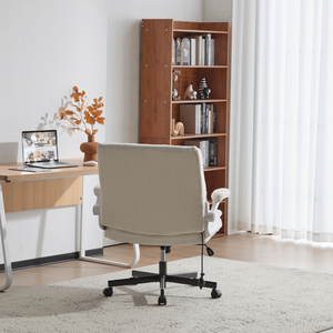 Silla de Oficina con Patas Cruzadas, Soporte Lumbar Dinámico con Airbag, Respaldo Abatible y Brazos Abatibles, Asiento Ancho - Product Image 6