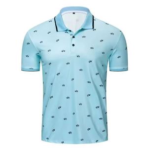 Camisetas de Golf con Estampado por Sublimación, Jersey de Manga Corta, Camisetas de Golf Personalizadas con Estampado, Camisetas de Golf a Rayas para Hombre, Fabricante de Ropa Deportiva de Golf - Product Image 2