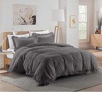 Parure de lit de luxe en coton 100 % respirant et durable pour toutes les saisons, ensemble de couette et draps de mariage, tailles King et Queen