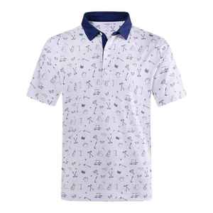 Polo en coton 100% pour homme, de haute qualité, entièrement personnalisé avec logo, style business, vintage, décontracté, imprimé, pour le golf - Product Image 1