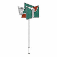 Épingles personnalisées modernes en argent sterling 925, qualité muséale, avec fermoir sécurisé, bijoux OEM sur mesure