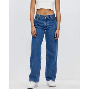 Jeans de Mezclilla con Corte Urbano Relajado y Cómodo, Diseño Perfecto, Logotipo Personalizado, Estilo Urbano Holgado para Mujer - Product Image 5