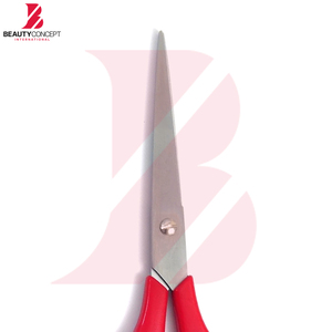 Tijeras de Barbero de Acero Inoxidable de la Más Alta Calidad con Cómodo Agarre de Plástico Rojo, Herramientas Profesionales para Cortar el Cabello en Salón - Product Image 5