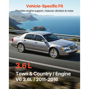 Kit di sostituzione supporti motore e trasmissione compatibile con Chrysler Town & Country 3.6L V (2011-2016), set da 4 per LS400 LS430 - Product Image 4