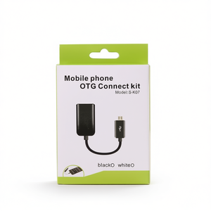 สายเคเบิลข้อมูล OTG สำหรับโทรศัพท์มือถือชุดเชื่อมต่อ USB S K07 สีดำสีขาว - Product Image 2