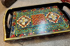 ถาดเสิร์ฟงานแฮนด์เมด ดีไซน์สวยงาม ลายแบบกำหนดเองได้ สำหรับใช้ในครัวเรือน ร้านอาหาร หรือจัดเก็บของ - Product Image 4