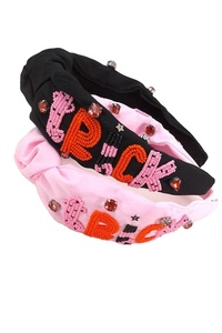 Fait à la main élégant perlé broderie taureau chien bandeau pour les femmes de luxe accessoire de noël fantaisie multicolore Design strass - Product Image 2