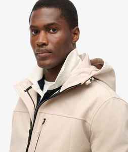 Veste imperméable à capuche pour homme, style sportif, coupe droite, en polyester, avec fermeture éclair, écoresponsable, décontractée - Product Image 5