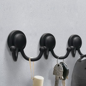 Porte-manteau mural robuste en métal industriel élégant à double crochet pour garage - Product Image 5