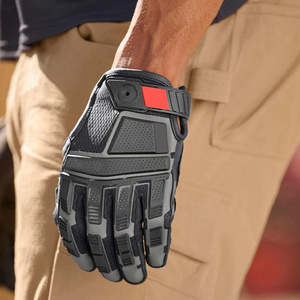 ถุงมือช่างหนังวัวเกรดพรีเมียม ทนทานต่อแรงกระแทก พร้อม TPR ฉีดขึ้นรูป สำหรับกิจกรรมกลางแจ้ง ถุงมือนิรภัย - Product Image 4