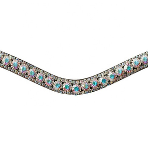 Diadema de cuero OEM de buena calidad para caballo, lo último en diademas acolchadas de cuero con canal vacío a precio económico - Product Image 4
