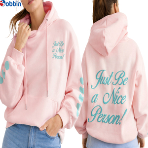 Sudadera con Capucha Personalizada con Logotipo Bordado, Diseño de Puntos Azules, Estilo Holgado, Ultra Suave, Cómoda, Gruesa, con Hombros Caídos, para Invierno - Product Image 4