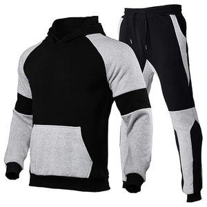 Mens Sportswear Tracksuit Full <b>Zip</b> <b>Hooded</b> Sweatshirt Jogger Pants Athletic Casual Outfit for Gym Training - Product Image 6