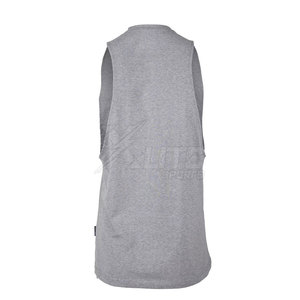 Camiseta sin Mangas para Hombre, Color Sólido, Tejida, Transpirable, para Entrenamiento Deportivo, Fitness y Uso Diario - Product Image 2