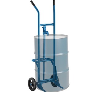 Chariot à tambour robuste pour usage commercial, capacité de 1000 lb - Transporteur de fûts en acier avec roues en fer de 10 pouces - Product Image 1