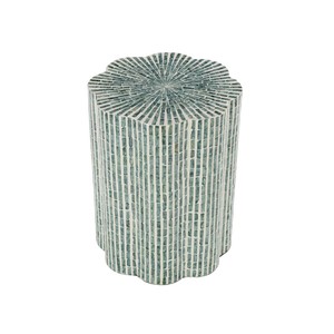 High Quality Capiz Shell Side <b>Table</b> for Living Room Customized Color Mother of Pearl <b>Stool</b> Home Furniture made in Vietnam - Product Image 2