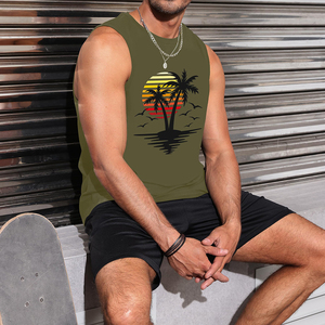 Camiseta sin mangas de algodón para gimnasio, chaleco ligero de verano, camiseta básica sin mangas de secado rápido para entrenamiento. - Product Image 6