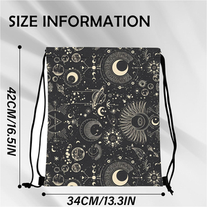 Sac à dos à cordon de serrage multicolore en polyester, sac de sport réglable avec espace pour logo, meilleur prix, fournitures OEM en gros - Product Image 4