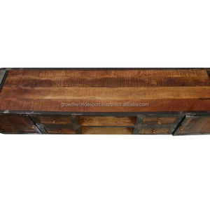 Mueble de TV Industrial de Diseño Europeo, Serie Jupiter, con Puerta Corredera, Consola de TV de Madera, Caja de Almacenamiento, Mueble para Dormitorio de Villa 2026 - Product Image 4