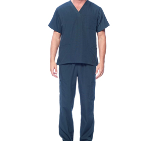 <b>Women</b> Green <b>Scrub</b> <b>Set</b> Cotton Polyester Woven Hospital Uniforms with Needle Detection Feature sustainable <b>scrubs</b> recycled fabric - Product Image 4