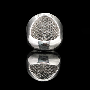 Premium Trendsetter Moissanite Hip Hop Ring <b>Watch</b> <b>Sterling</b> <b>Silver</b> Claw Setting Engagement Wedding Anniversary - Product Image 2
