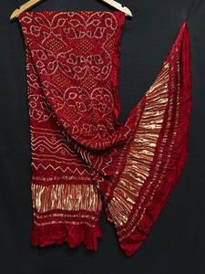 Dupatta en soie modale pure Rai Bandhej avec un design traditionnel fantaisie, collection de vêtements ethniques de qualité supérieure pour les occasions festives - Product Image 3