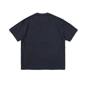 T-shirt en jersey de coton pour homme avec logo personnalisé, manches courtes, col rond, coupe décontractée, respirant, imprimé sur le devant, blanc, marine, gris - Product Image 2