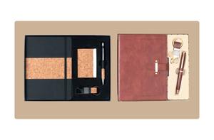 High on Demand Stylish PU Leather <b>Personalized</b> Promotional Gift Kit Diary Bottle <b>Keychain</b> Digital Printing for Business Events - Product Image 4