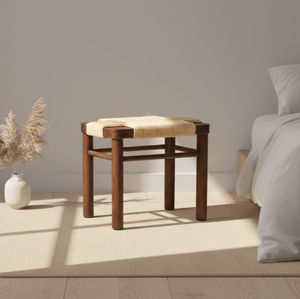 Sol Nordic Inspired Eco-Friendly Durable Wooden <b>Stool</b> Made Premium Teak Timber for Apartment Villa Commercial Interior Spaces - Product Image 3