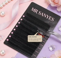 Extensions de cils personnalisées, auto-adhésives, OEM ODM, haute densité, ultra-légères, cils synthétiques pour usage professionnel en salon