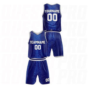 Uniforme de Baloncesto Personalizado al por Mayor, Sublimado, Cuello en V, Sin Mangas, Diseño Halftone, Uniforme de Equipo - Product Image 2