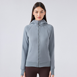 Factory Custom Made Women's <b>Black</b> Long Knitted Oversized Hoodie Badge Casual Pullover Sweatshirt Anti-shrink Winter/Autumn - Product Image 4