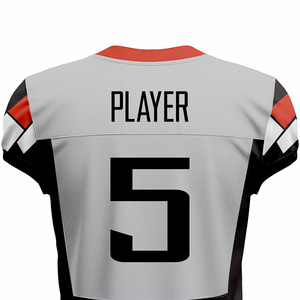Maillots de football américain personnalisés en gros, maillots de football à manches courtes, haute qualité, 100% polyester, respirant - Product Image 5