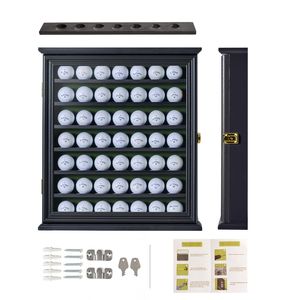 49 Golf Ball <b>Display</b> <b>Case</b> <b>Wall</b> Rack Holder with 98% UV Protection Lockable Cabinet by XH - Product Image 5