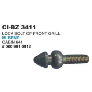Perno de bloqueo de parrilla delantera para coches modelo 0009910912 - Product Image 1