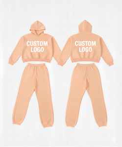 Conjunto de Sudadera con Capucha y Pantalones Deportivos de 2 Piezas con Logotipo Personalizado, Fabricante de Ropa Deportiva, Conjunto de Sudadera y Pantalones de Marca Privada - Product Image 1